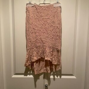 Bebe Lace Pencil Skirt